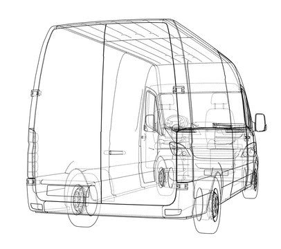 Concept car. Vector