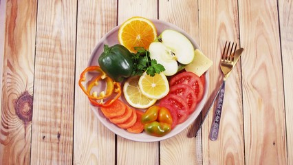 Vegetarian food.Good for health.