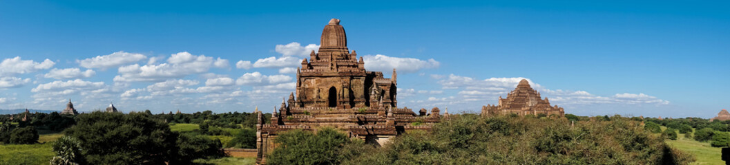 Fototapeta na wymiar Panorama of Bagan Temples in Myanmar, Burma