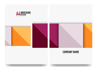 Square business a4 brochure cover design, flyer, annual report