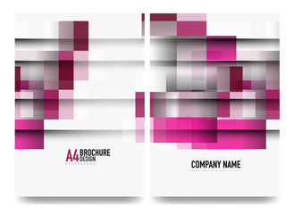 Square business a4 brochure cover design, flyer, annual report