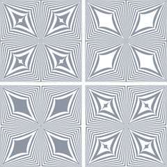 Seamless geometric patterns set.