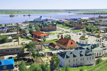 Fototapeta premium Russia,Khanty-Mansiysk.A view from the hill