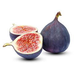 Fig isolated on white background. Clipping path