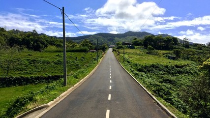 Fototapeta na wymiar Highway in Azores