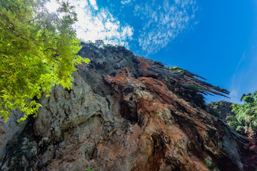 rock and blue sky from Thailand