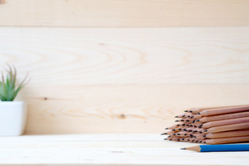 Tree trunk pencils