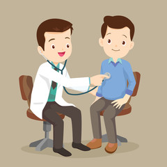 Fototapeta premium Woman Doctor examining a patient