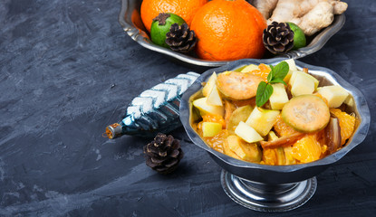 Christmas fruit salad