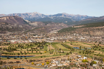 Fototapeta na wymiar Hillcrest golf course in Durango, Colorado