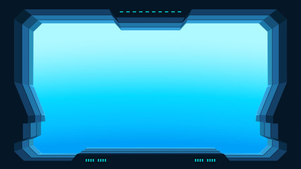 futuristic window view © ifh85