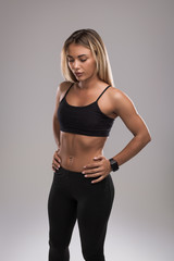 Obraz premium Young fit model in sportswear