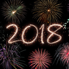 New year fireworks 2018