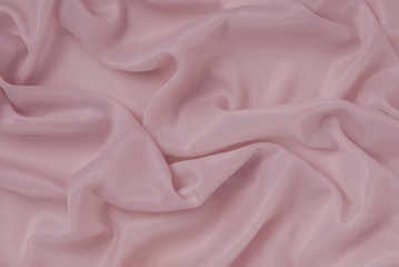 Obraz premium pink draped material, textile backgrounds, textured cloth, lilac texturing fabric