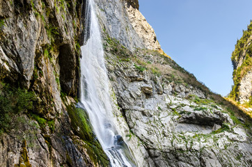 mountain waterfall