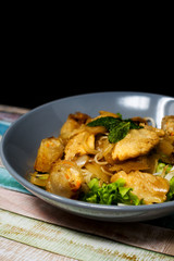Tasty Vietnamese food  Bo bun rice vermicelli