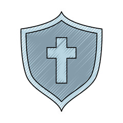 shield with cross icon
