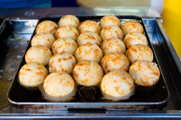Fried thai takoyaki octopus balls