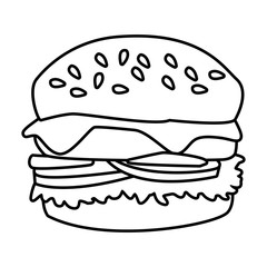 Hamburger fast food