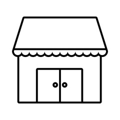 Store shop building symbol