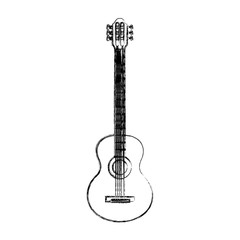Naklejka premium Acoustic guitar music instrument