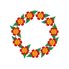 wreath of flowers icon