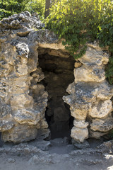 Grotto in the Dendrological Park of the National Reserve Askania-Nova, Ukraine