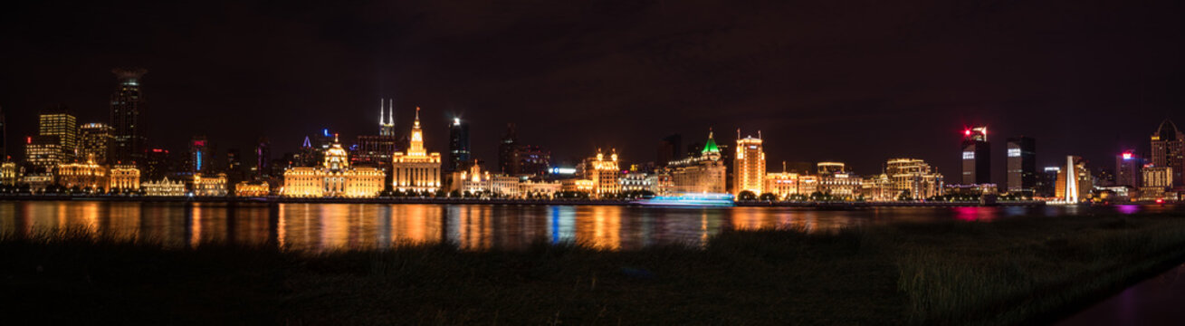 Shanghai at Night Panorama