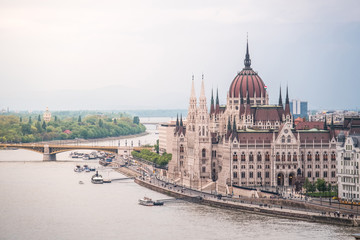 Obraz premium Budapest Parliament at day time