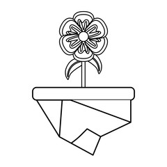 flower in a pot icon