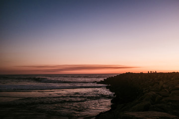 Sonnenuntergang am Atlantik bei Espinho - Sunset at Atlantic Ocean in Espinho