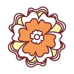 beautiful flower icon 