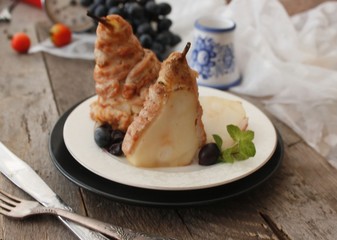 pears in meat