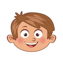 Cute boy cartoon