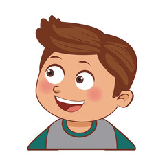 Obraz premium Cute boy cartoon