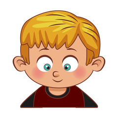 Obraz premium Cute boy cartoon