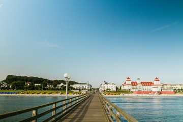 Fototapeta na wymiar Urlaub im Ostseebad Binz auf Rügen