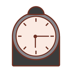 Table clock isolated