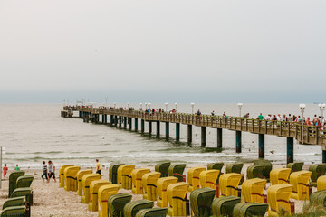 Obraz premium Urlaub im Ostseebad Binz auf Rügen