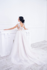 Fototapeta premium full-length portrait of bride