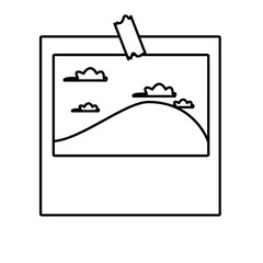 Landscape photo frame