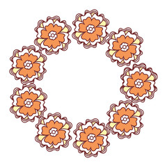wreath of flowers icon
