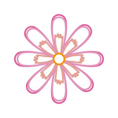 beautiful flower icon 