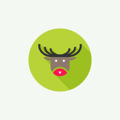 vector christmas Deer icon