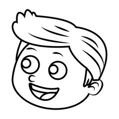 Cute boy cartoon