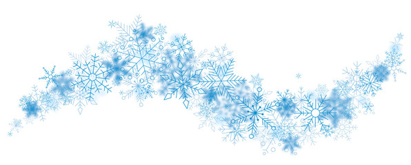 Snowflakes border