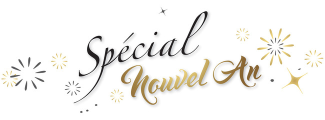 SPÉCIAL NOUVEL AN fond blanc
