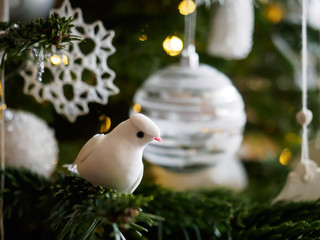 detail view of Christmas tree's decoration