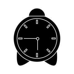 Table clock isolated