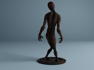 visualization of metal sculpture